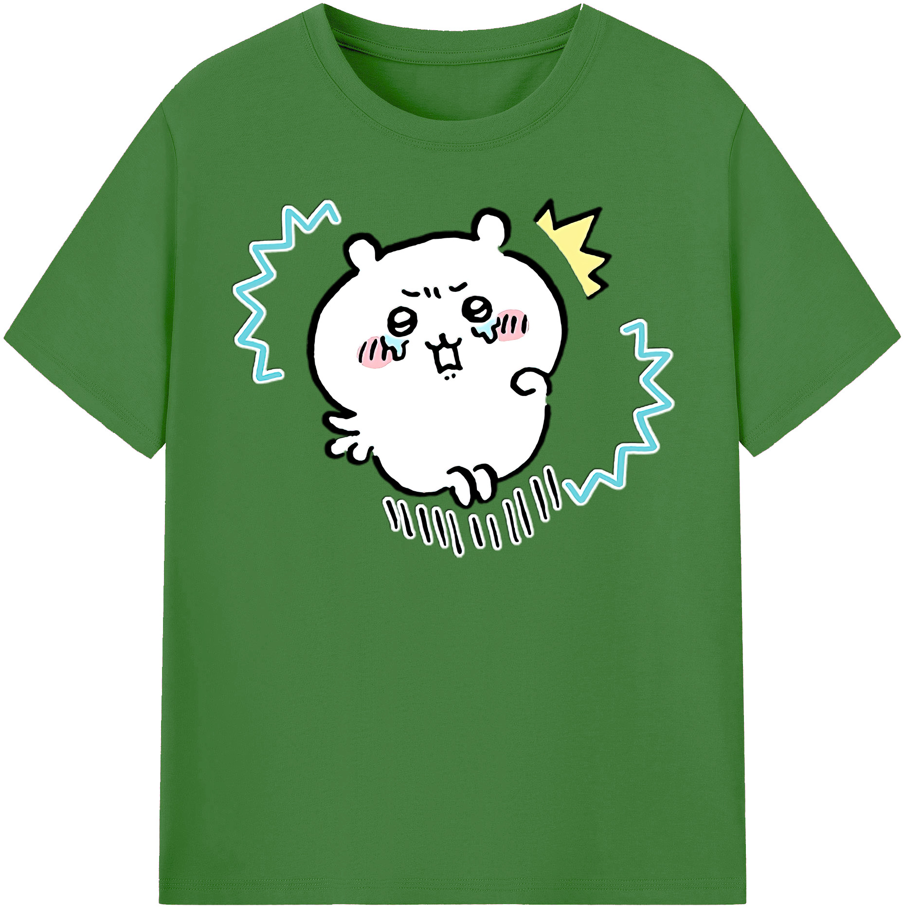 （画像用） ちいかわ ちいかわ Chii-kawa chiikawa レディースカジュアルプリントTシャツ（綿100％）